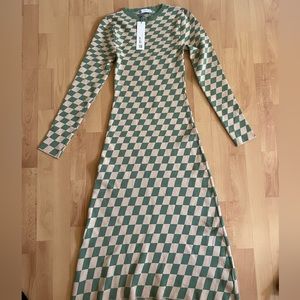 Checkered Zara maxi dress